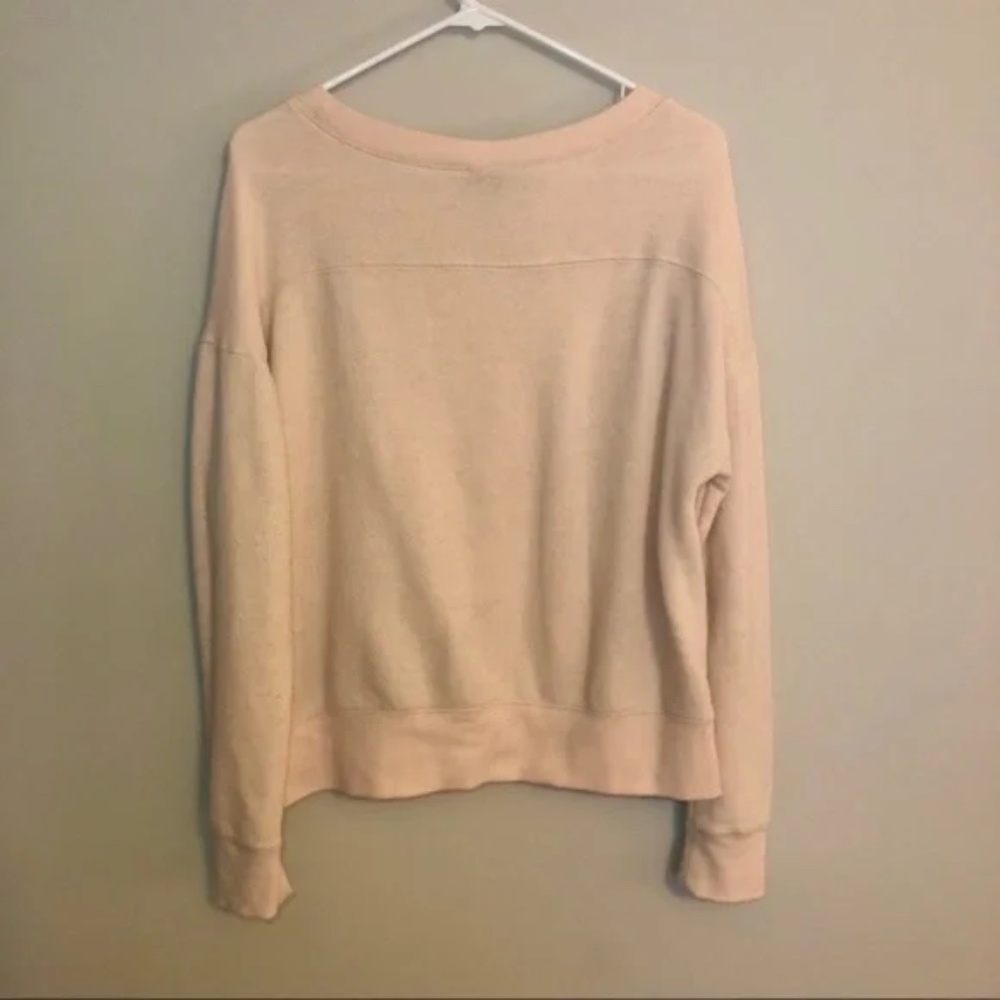 Mossimo Peach Crew Neck Pullover Sweatshirt - Picture 7 of 7